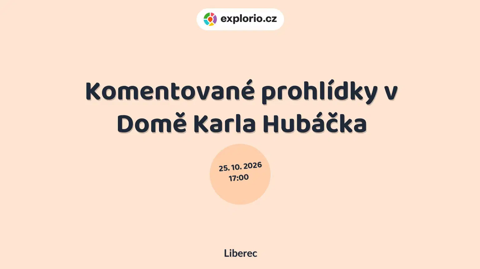 Komentované prohlídky v Domě Karla Hubáčka – prohlídky a Muzea, Liberec