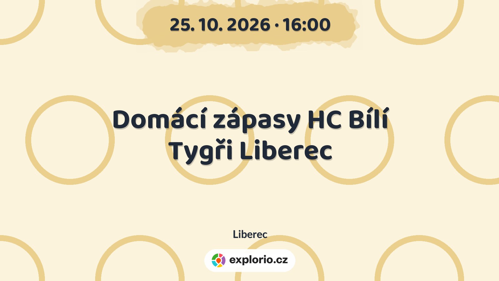 Domácí zápasy HC Bílí Tygři Liberec – sport a Pohyb, Liberec