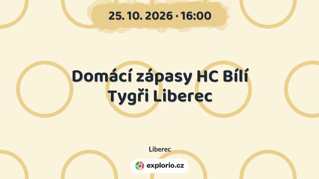 Domácí zápasy HC Bílí Tygři Liberec – sport a Pohyb, Liberec