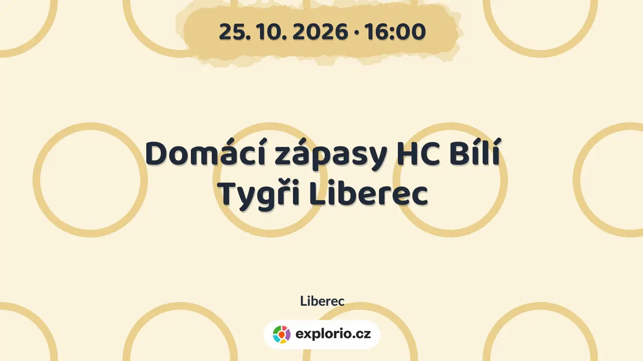 Domácí zápasy HC Bílí Tygři Liberec – sport a Pohyb, Liberec