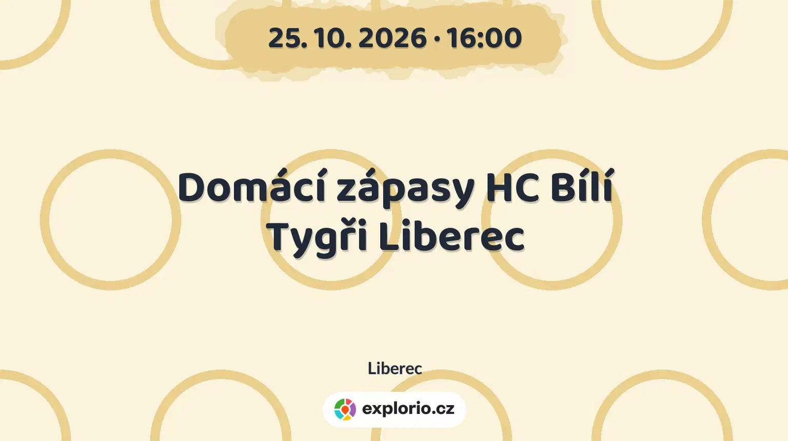 Domácí zápasy HC Bílí Tygři Liberec – sport a Pohyb, Liberec