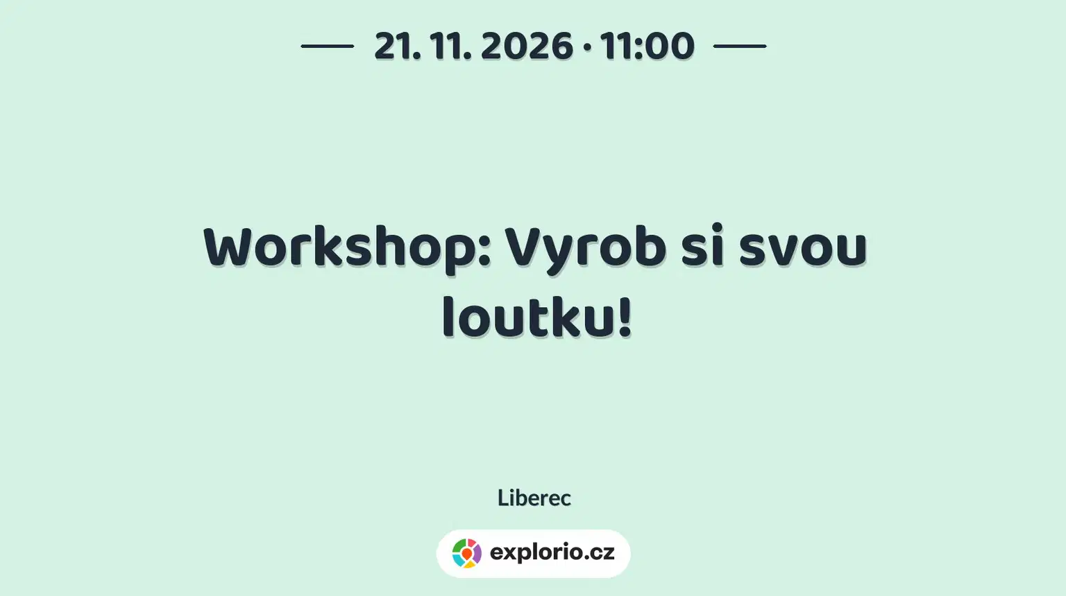 Workshop: Vyrob si svou loutku! – tvořivé dílny a Workshopy, Liberec