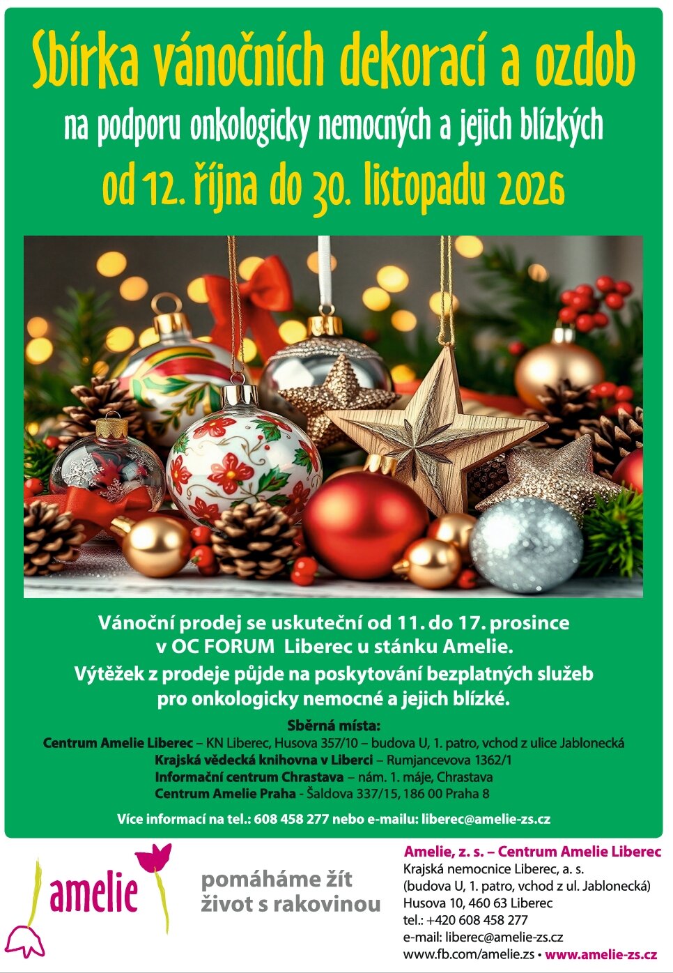 Benefiční prodej vánočních dekorací a ozdob – prohlídky a Muzea, Liberec – fotka 2