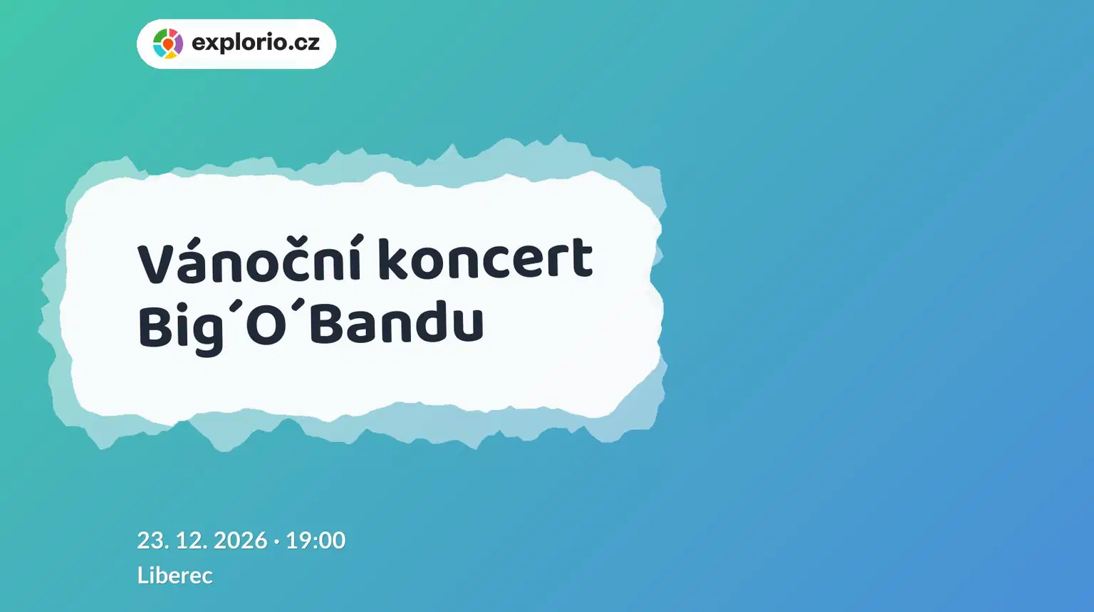 Vánoční koncert Big´O´Bandu – divadlo, Hudba a Kino, Liberec