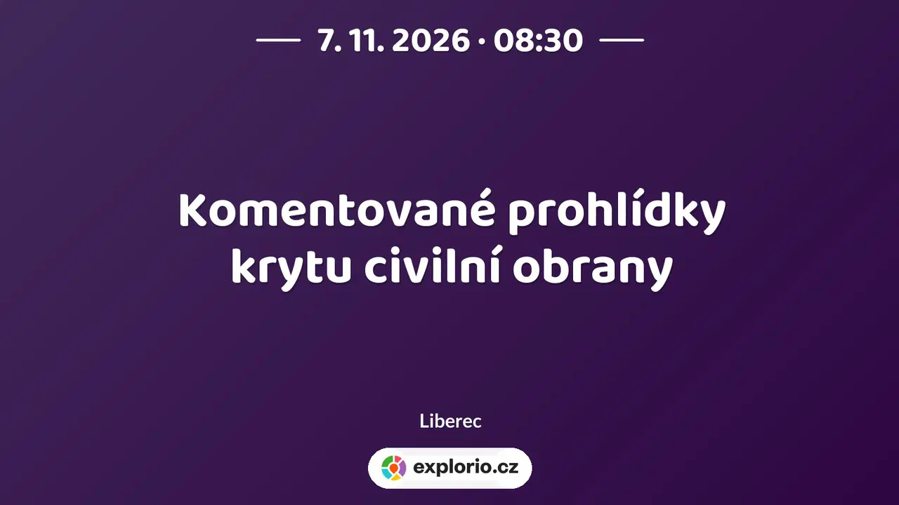 Komentované prohlídky krytu civilní obrany – prohlídky a Muzea, Liberec