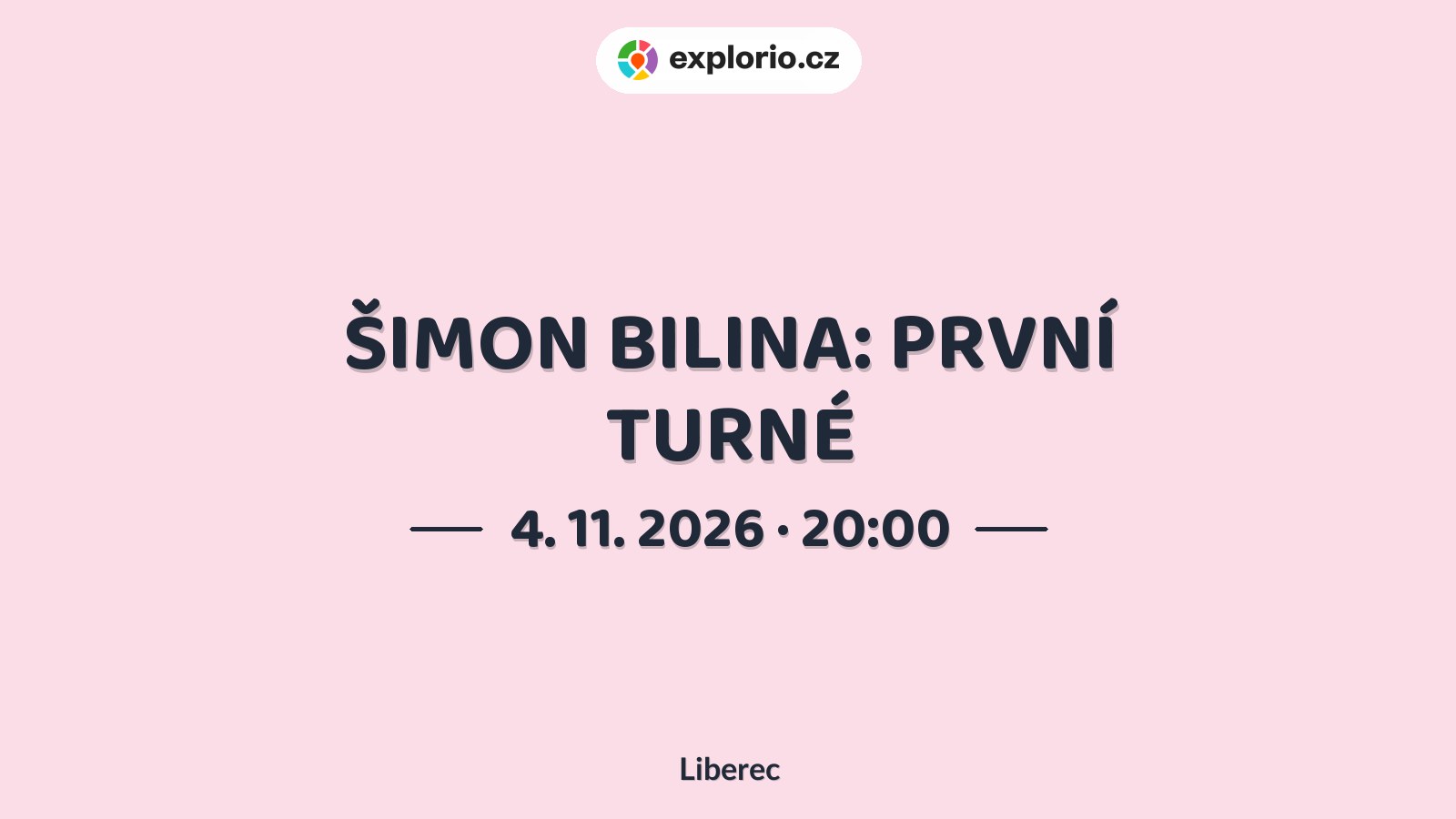 ŠIMON BILINA: PRVNÍ TURNÉ – divadlo, Hudba a Kino, Liberec