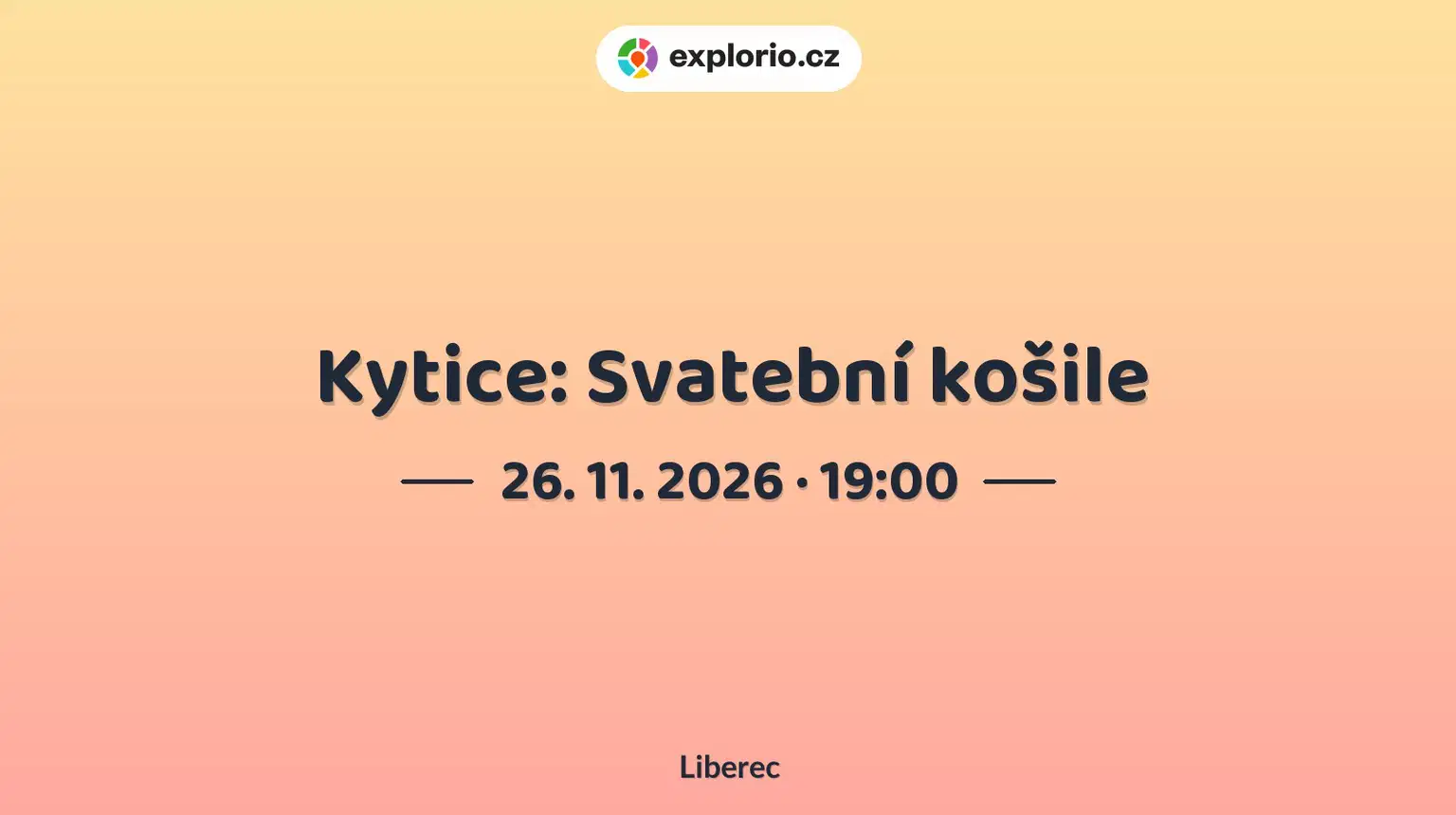 Kytice: Svatební košile – divadlo, Hudba a Kino, Liberec