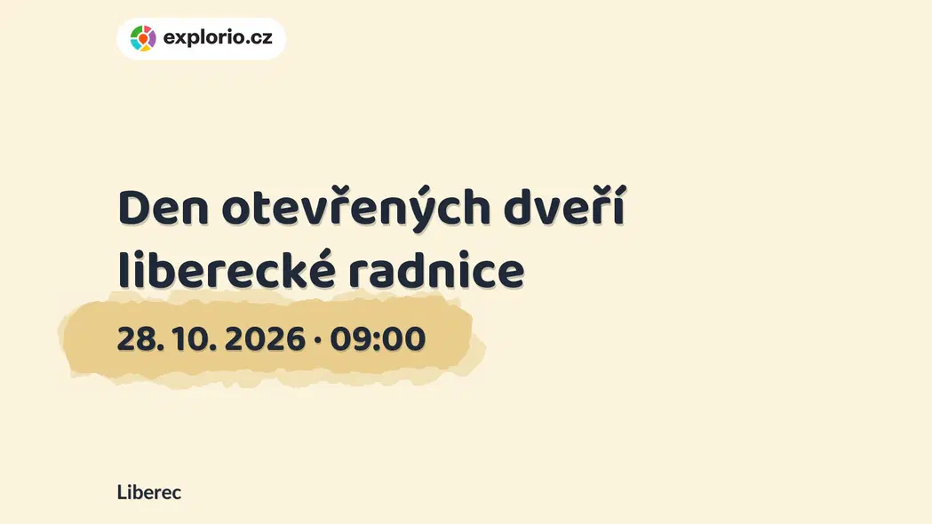 Den otevřených dveří liberecké radnice – prohlídky a Muzea, Liberec