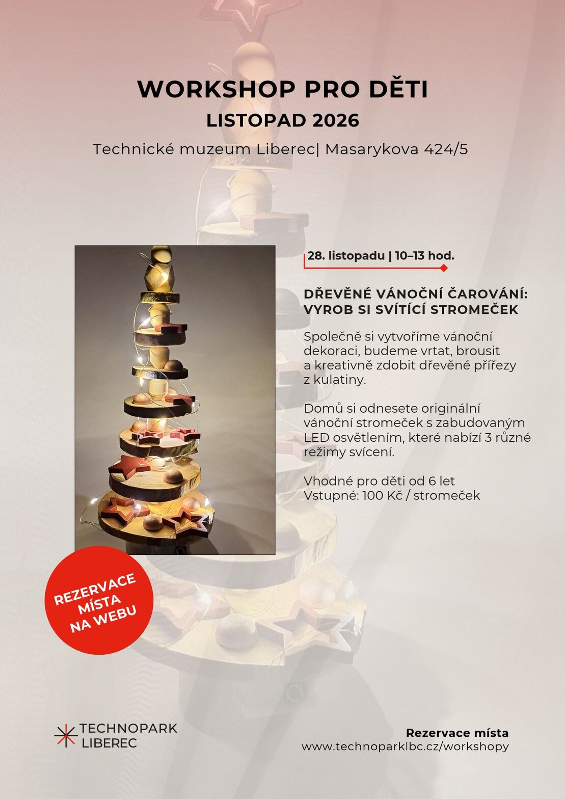 Workshop: dřevěné vánoční čarování – tvořivé dílny a Workshopy, Liberec – fotka 2