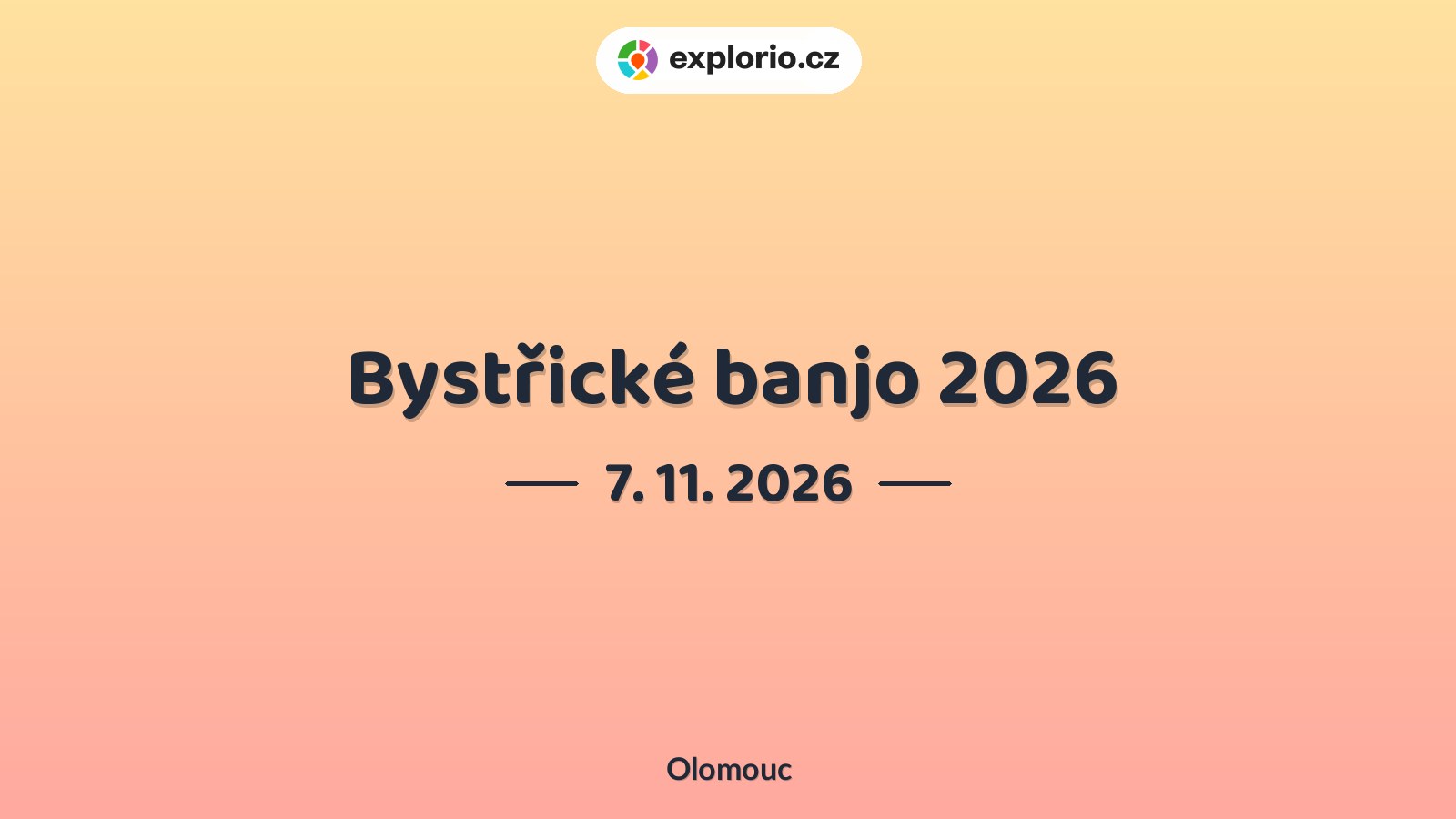Bystřické banjo 2026 – divadlo, Hudba a Kino, Olomouc