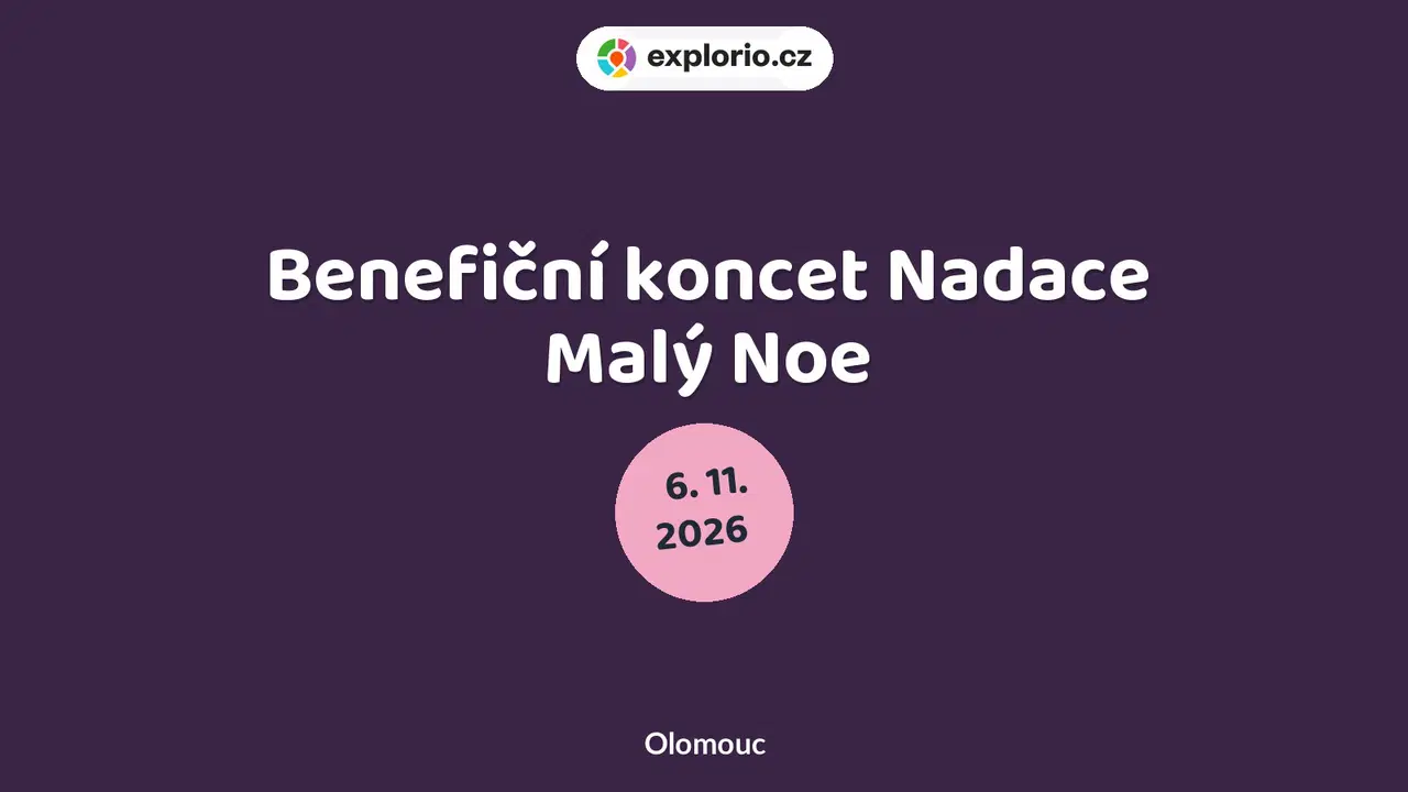 Benefiční koncet Nadace Malý Noe – divadlo, Hudba a Kino, Olomouc