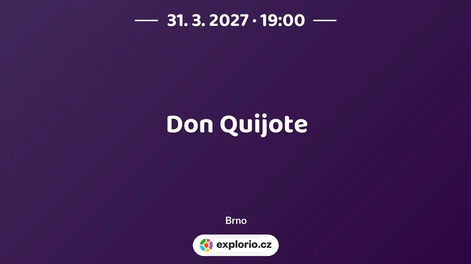 Don Quijote – divadlo, Hudba a Kino, Brno