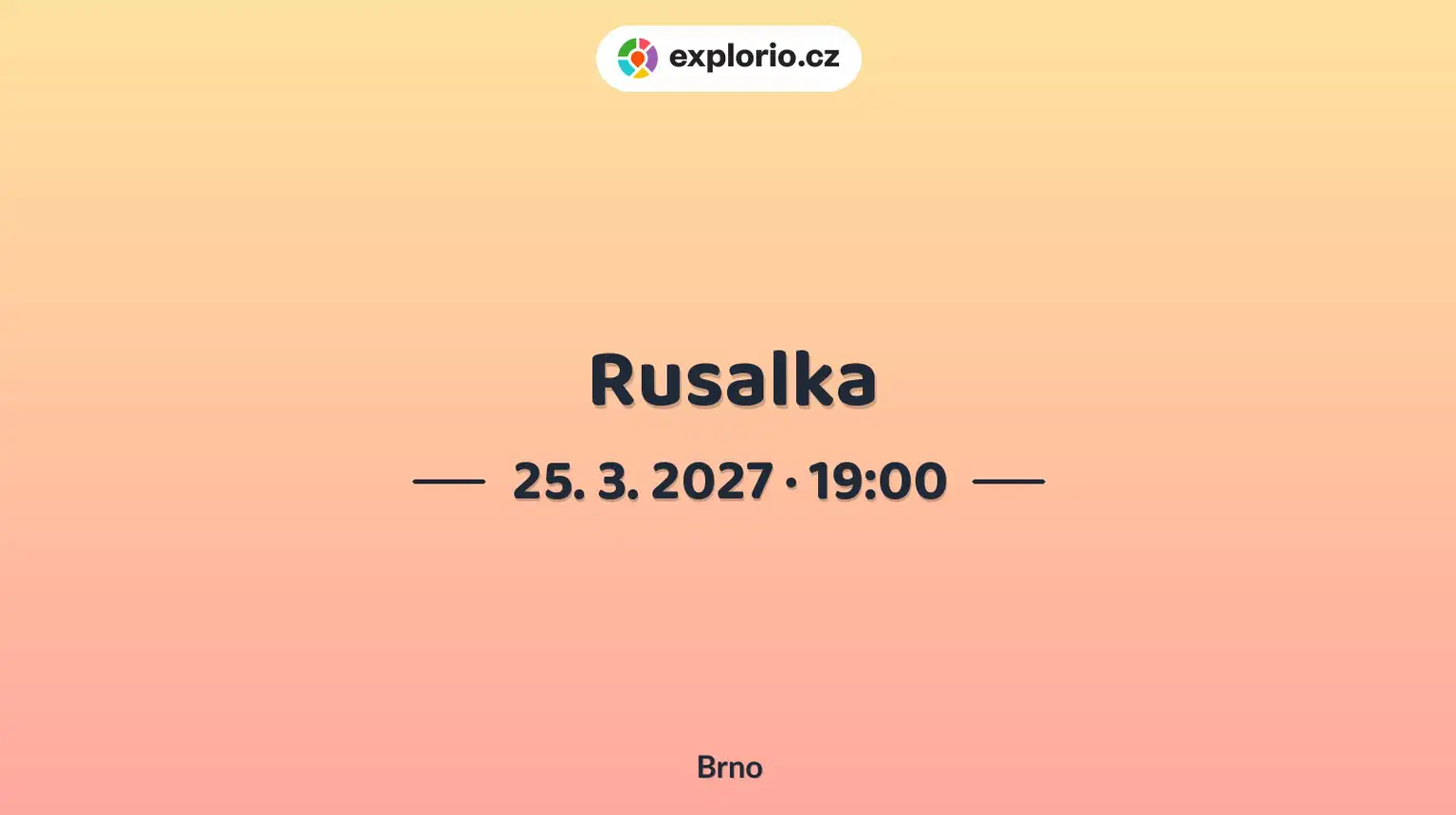 Rusalka – divadlo, Hudba a Kino, Brno