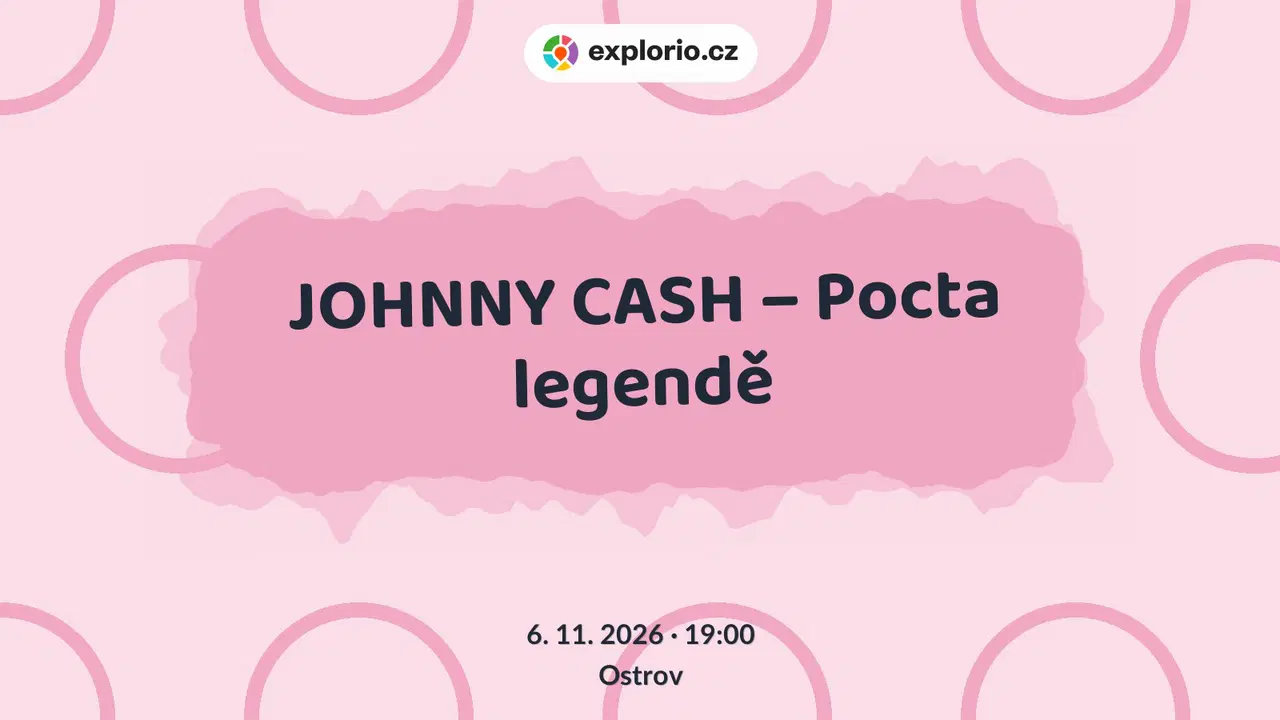 JOHNNY CASH – Pocta legendě – divadlo, Hudba a Kino, Ostrov