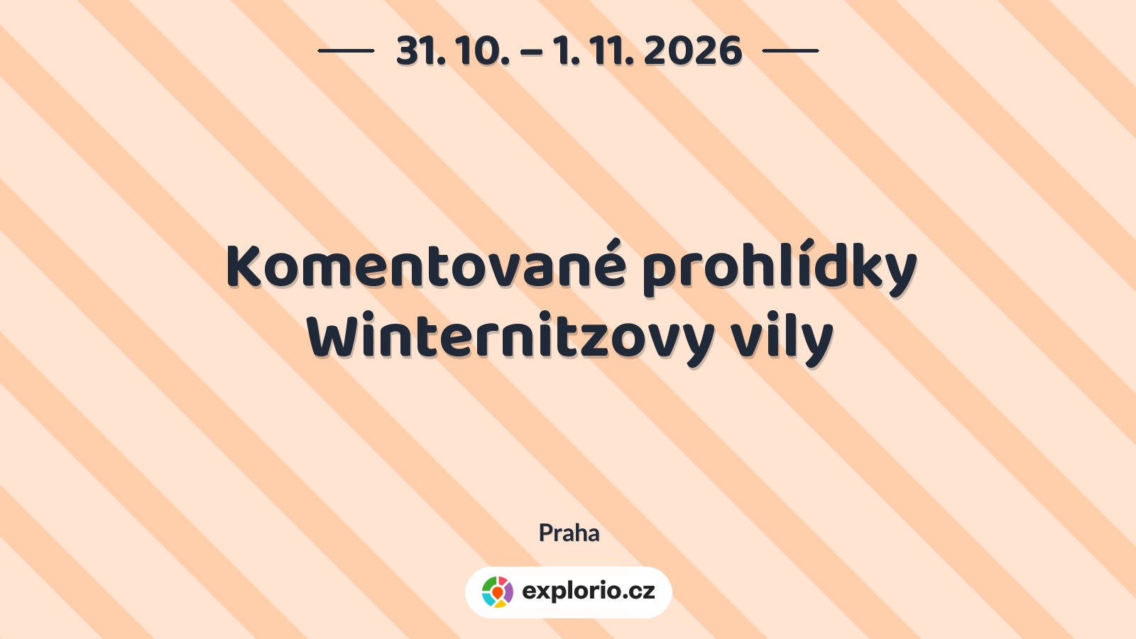 Komentované prohlídky Winternitzovy vily – divadlo, Hudba a Kino, Praha