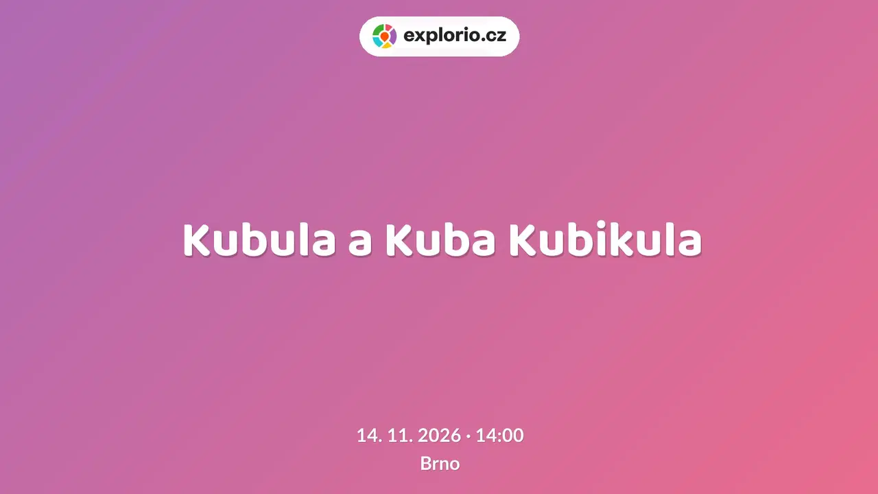 Kubula a Kuba Kubikula – divadlo, Hudba a Kino, Brno