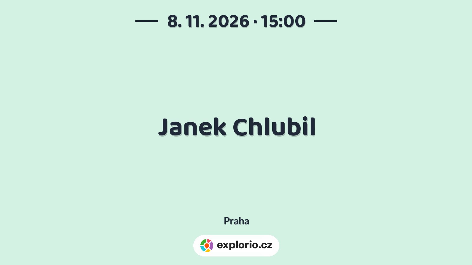 Janek Chlubil – divadlo, Hudba a Kino, Praha