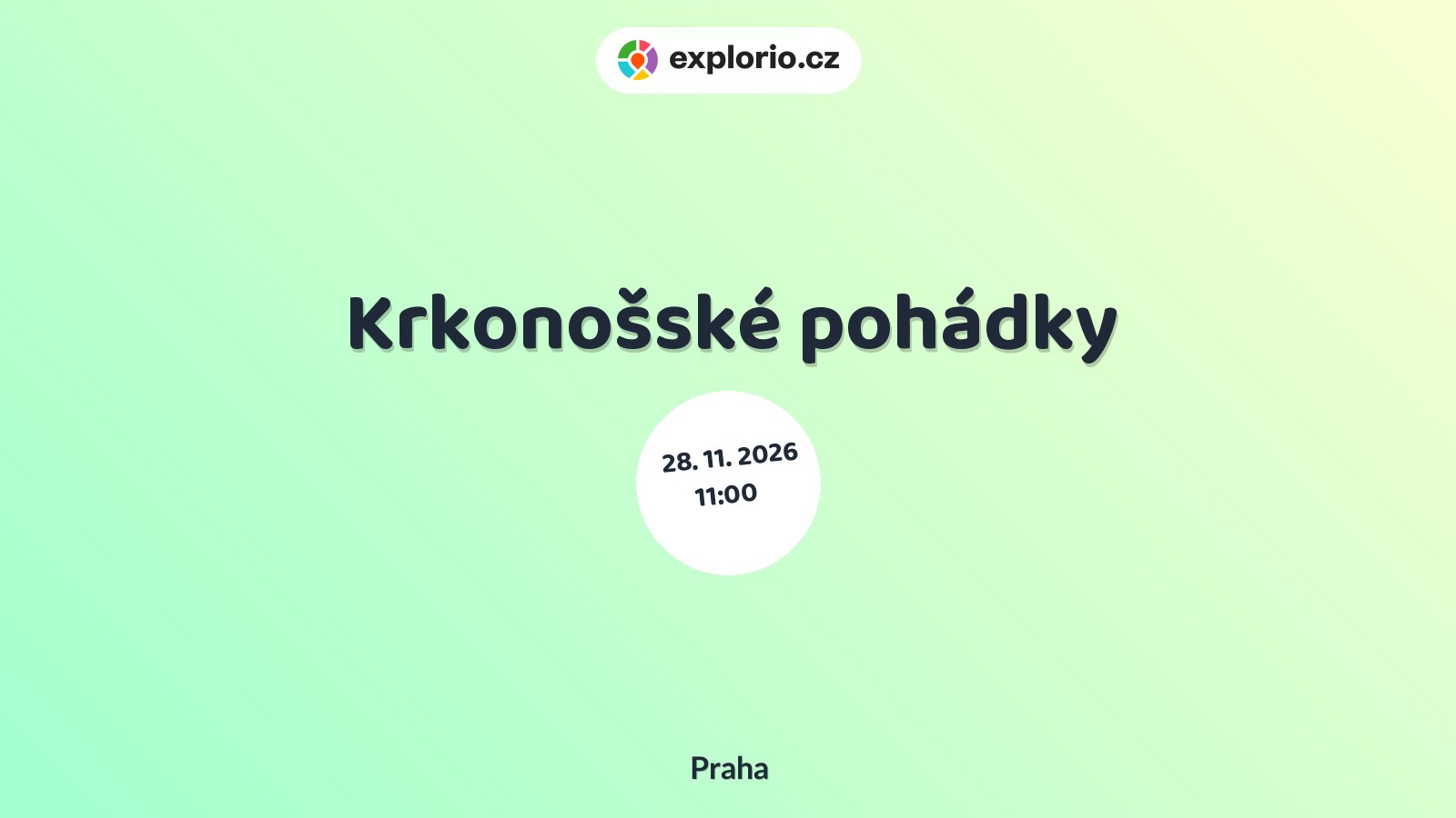 Krkonošské pohádky – divadlo, Hudba a Kino, Praha