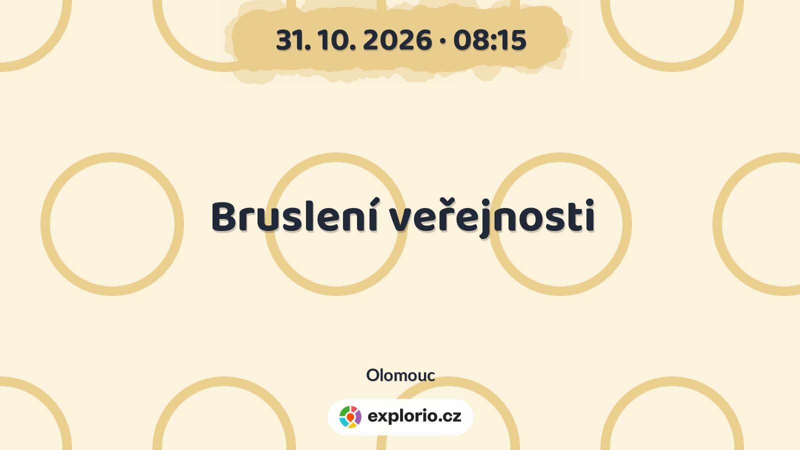 Bruslení veřejnosti – sport a Pohyb, Olomouc