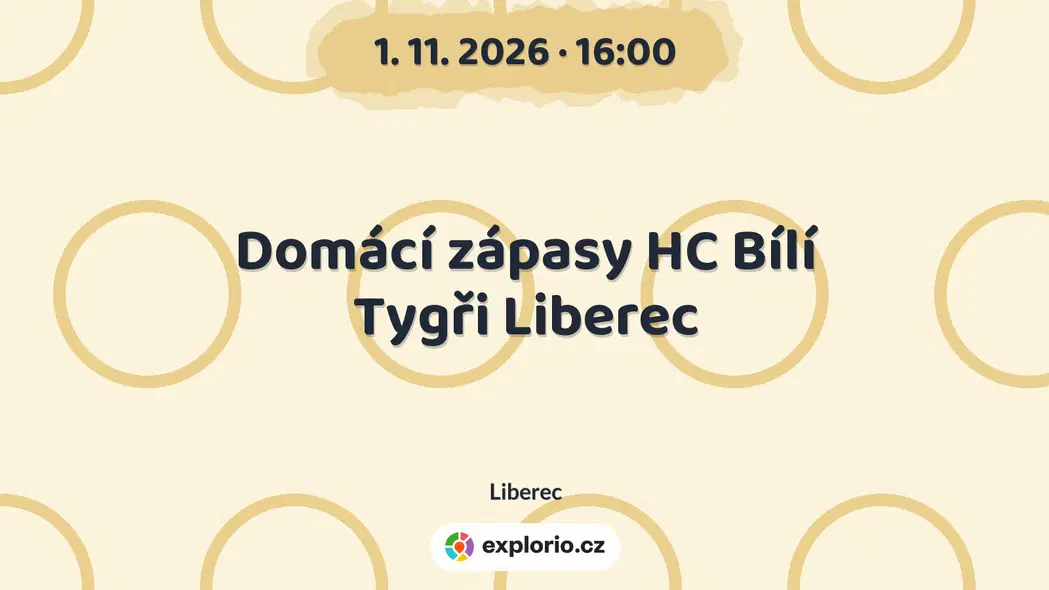 Domácí zápasy HC Bílí Tygři Liberec – sport a Pohyb, Liberec