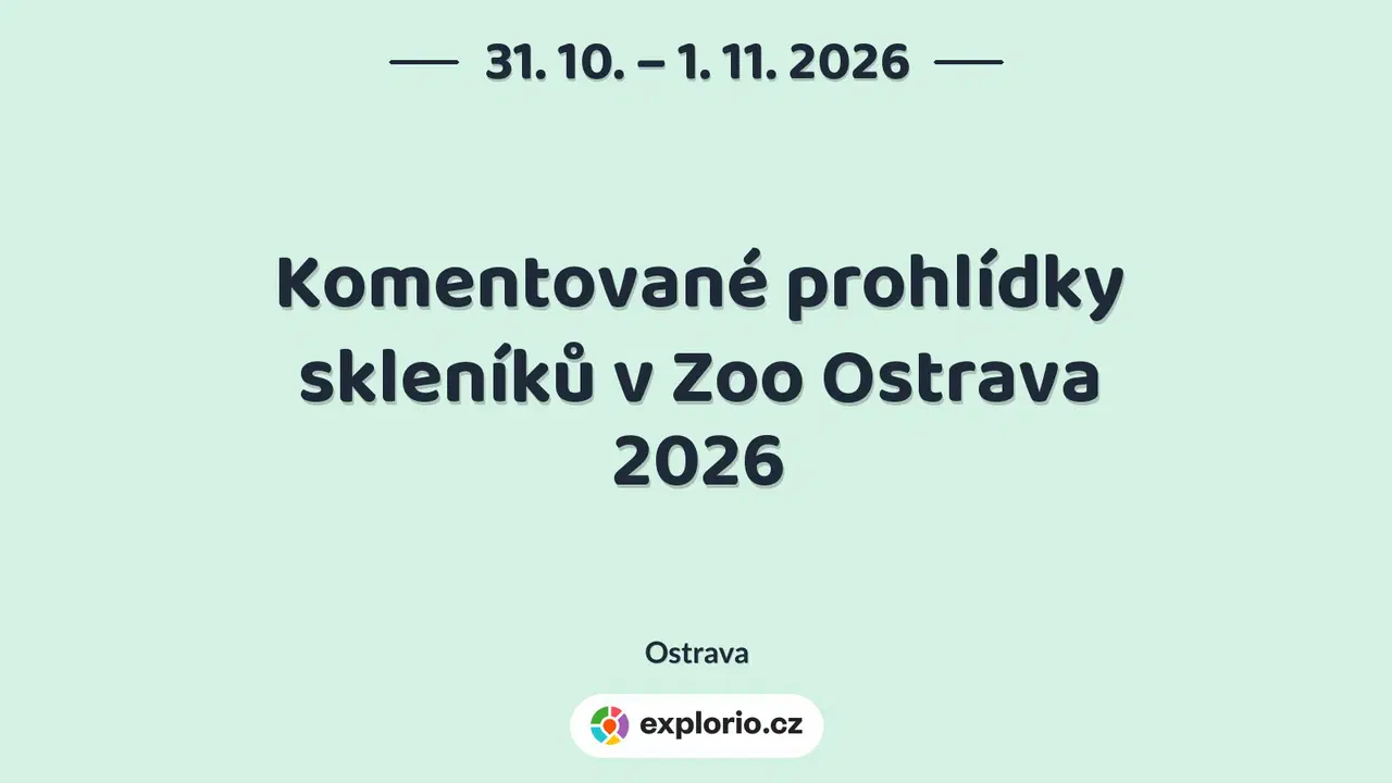 Komentované prohlídky skleníků v Zoo Ostrava 2026 – příroda a Zvířátka, Ostrava