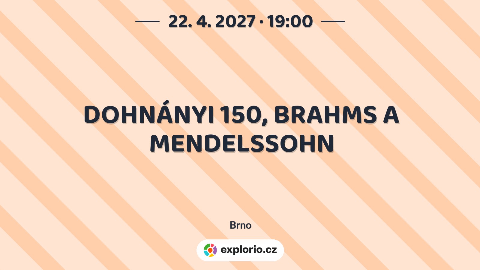 DOHNÁNYI 150, BRAHMS A MENDELSSOHN – divadlo, Hudba a Kino, Brno