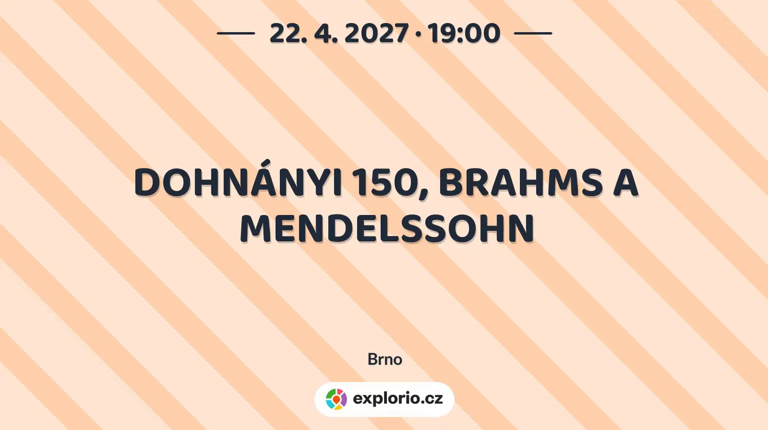 DOHNÁNYI 150, BRAHMS A MENDELSSOHN – divadlo, Hudba a Kino, Brno