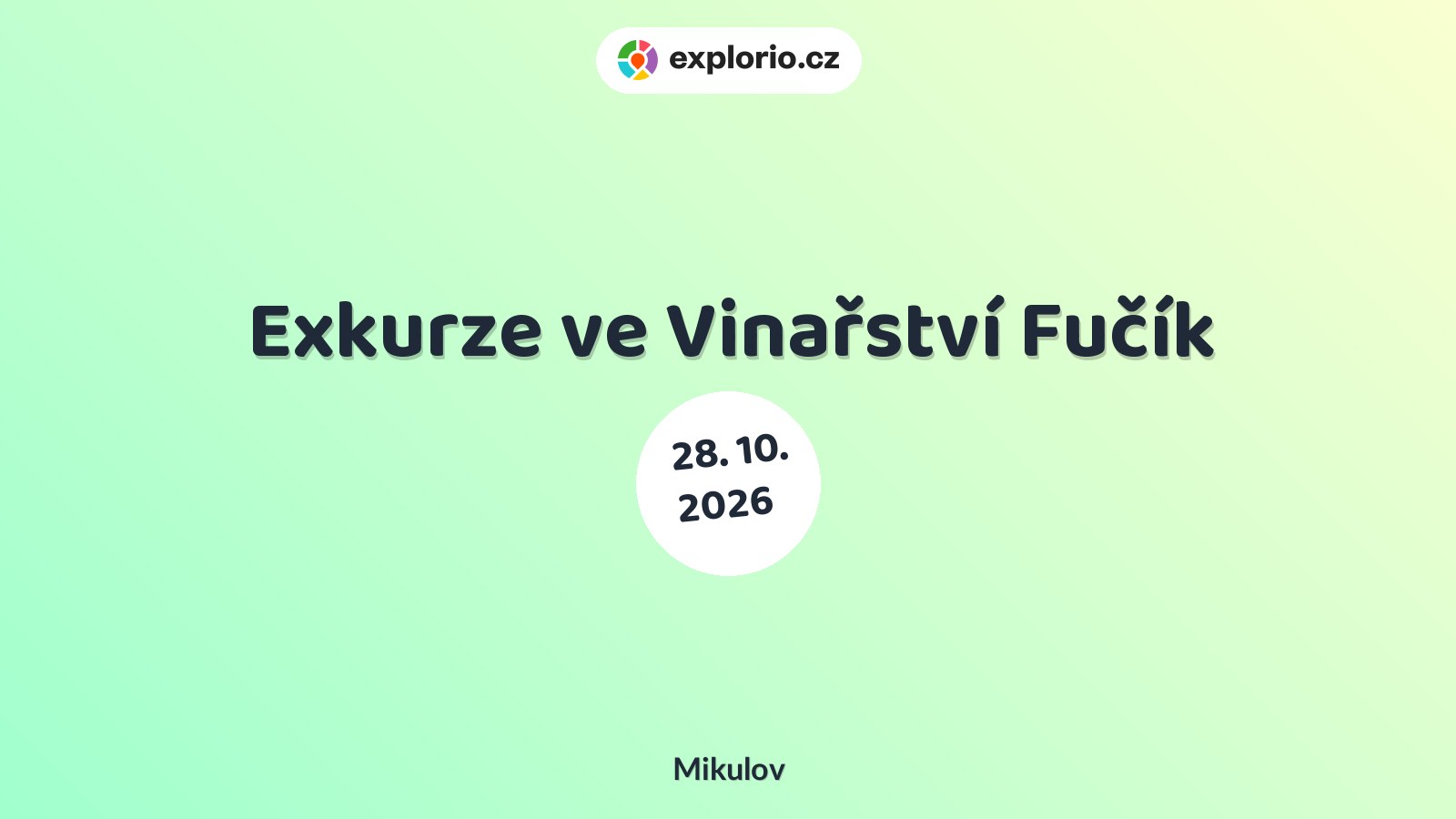 Exkurze ve Vinařství Fučík – prohlídky a Muzea, Mikulov