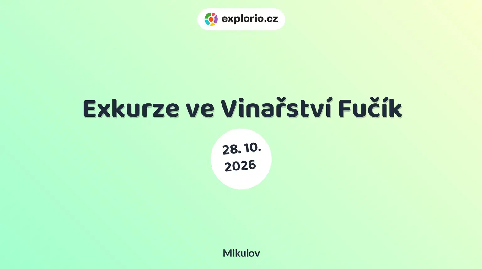 Exkurze ve Vinařství Fučík – prohlídky a Muzea, Mikulov