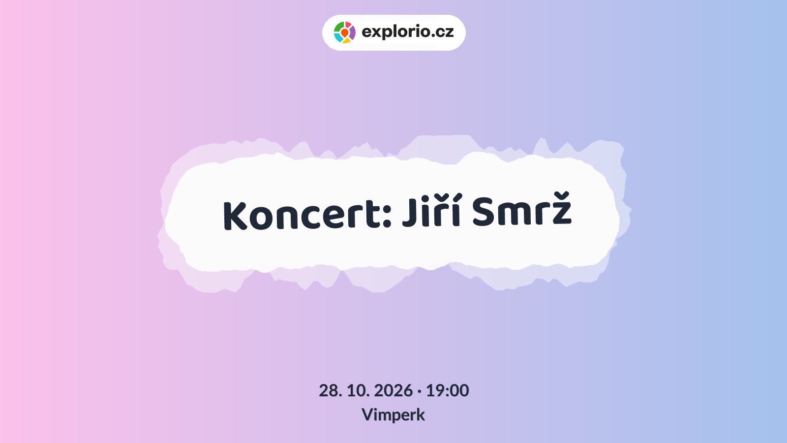 Koncert: Jiří Smrž – divadlo, Hudba a Kino, Vimperk