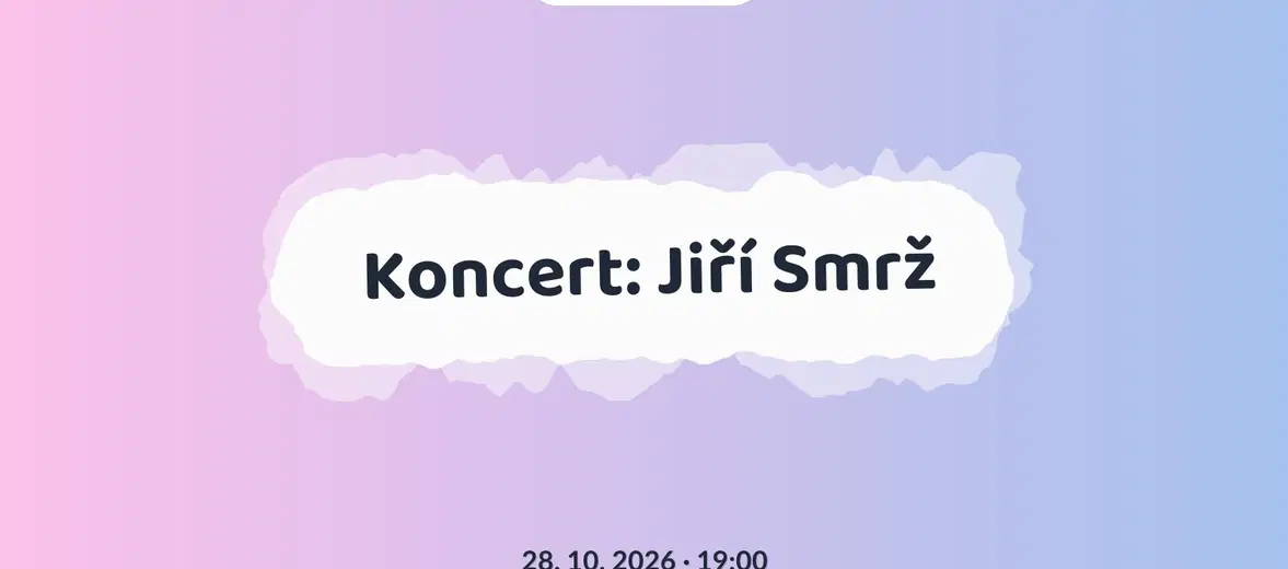 Koncert: Jiří Smrž – divadlo, Hudba a Kino, Vimperk