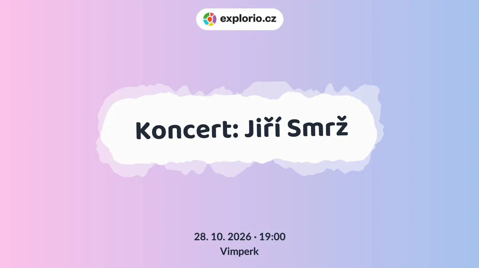Koncert: Jiří Smrž – divadlo, Hudba a Kino, Vimperk