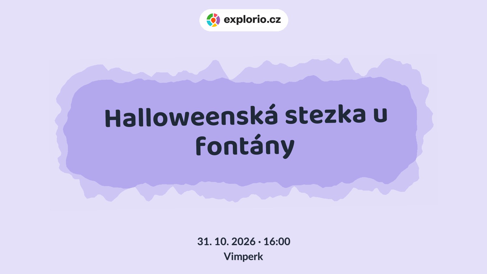 Halloweenská stezka u fontány – festivaly a Slavnosti, Vimperk