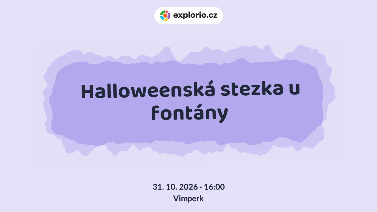 Halloweenská stezka u fontány – festivaly a Slavnosti, Vimperk