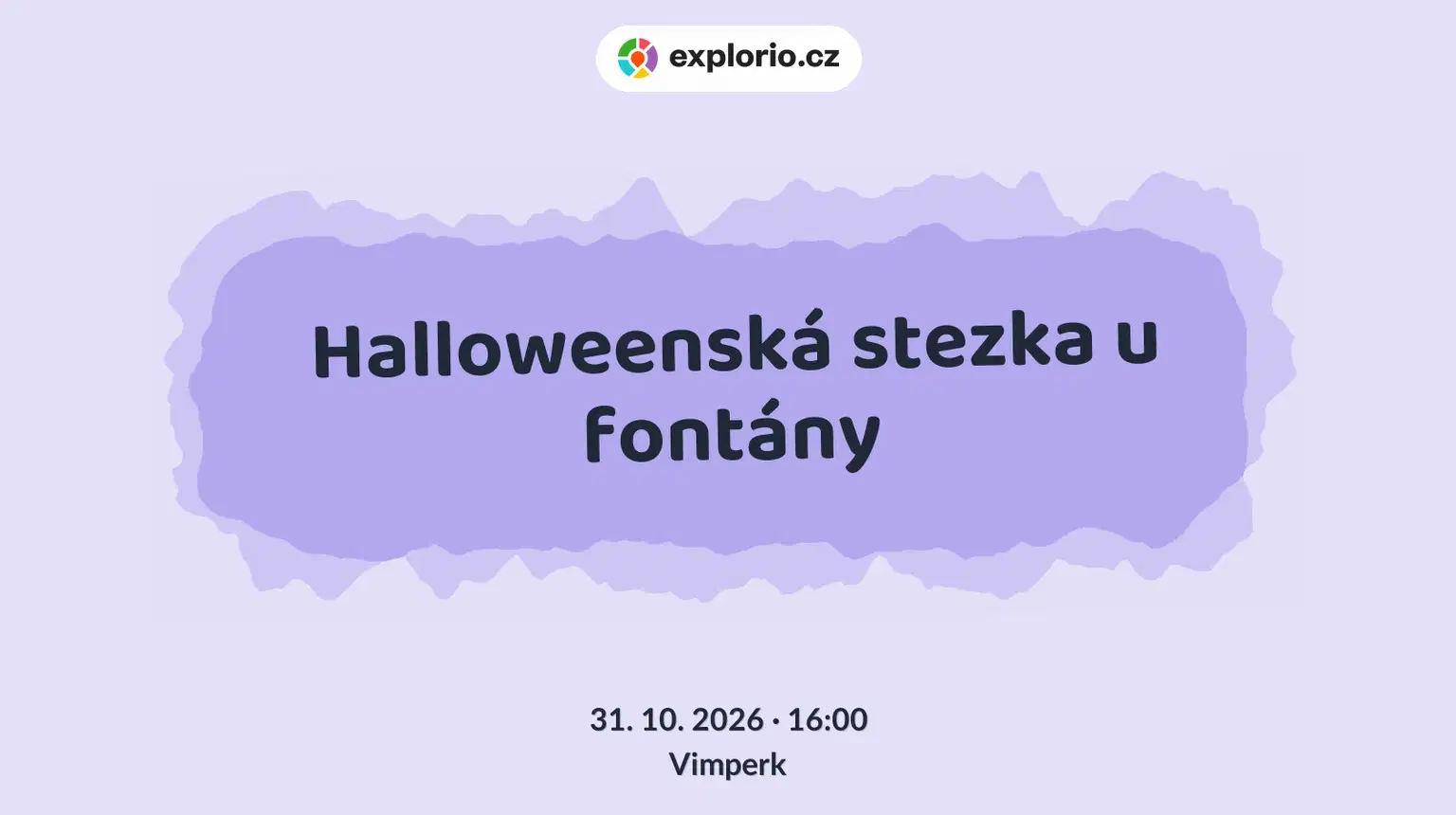 Halloweenská stezka u fontány – festivaly a Slavnosti, Vimperk