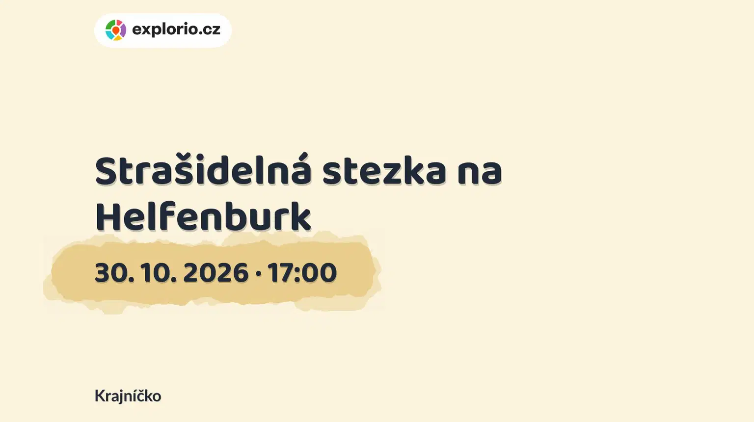 Strašidelná stezka na Helfenburk – festivaly a Slavnosti, Krajníčko