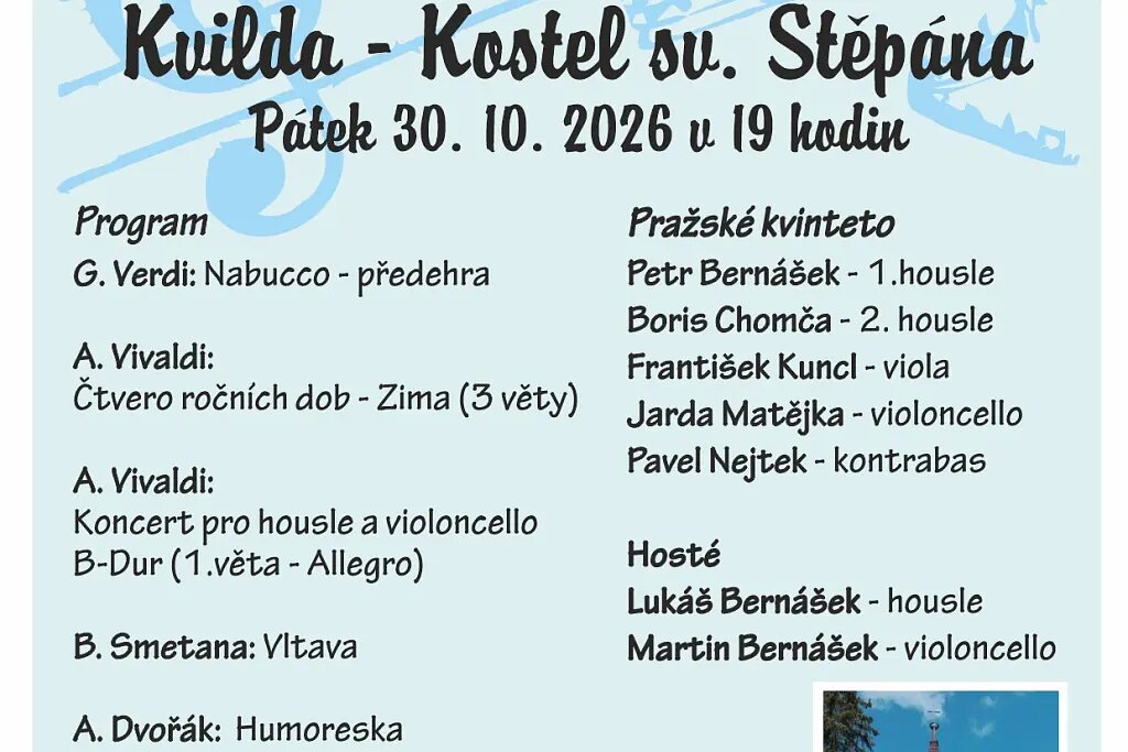 Hudební podzim na Šumavě – divadlo, Hudba a Kino, Kvilda – fotka 2