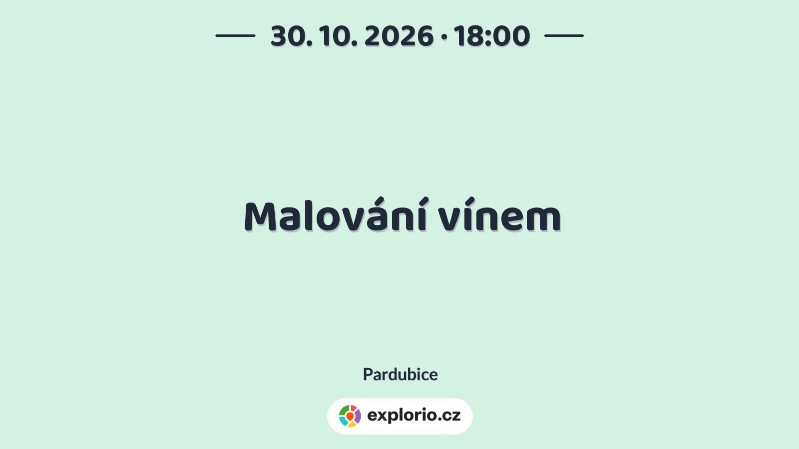 Malování vínem – tvořivé dílny a Workshopy, Pardubice