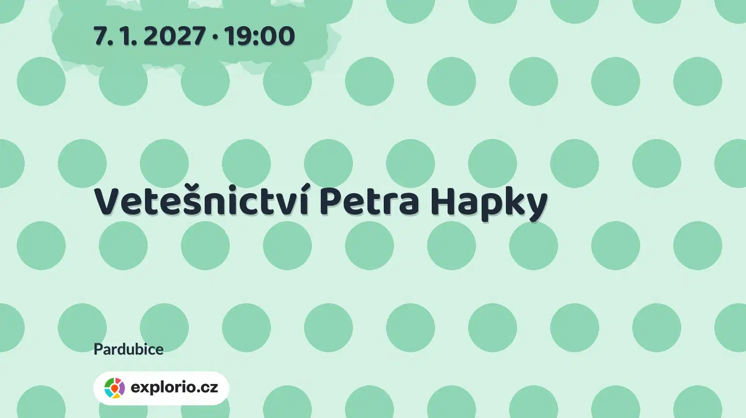 Vetešnictví Petra Hapky – divadlo, Hudba a Kino, Pardubice