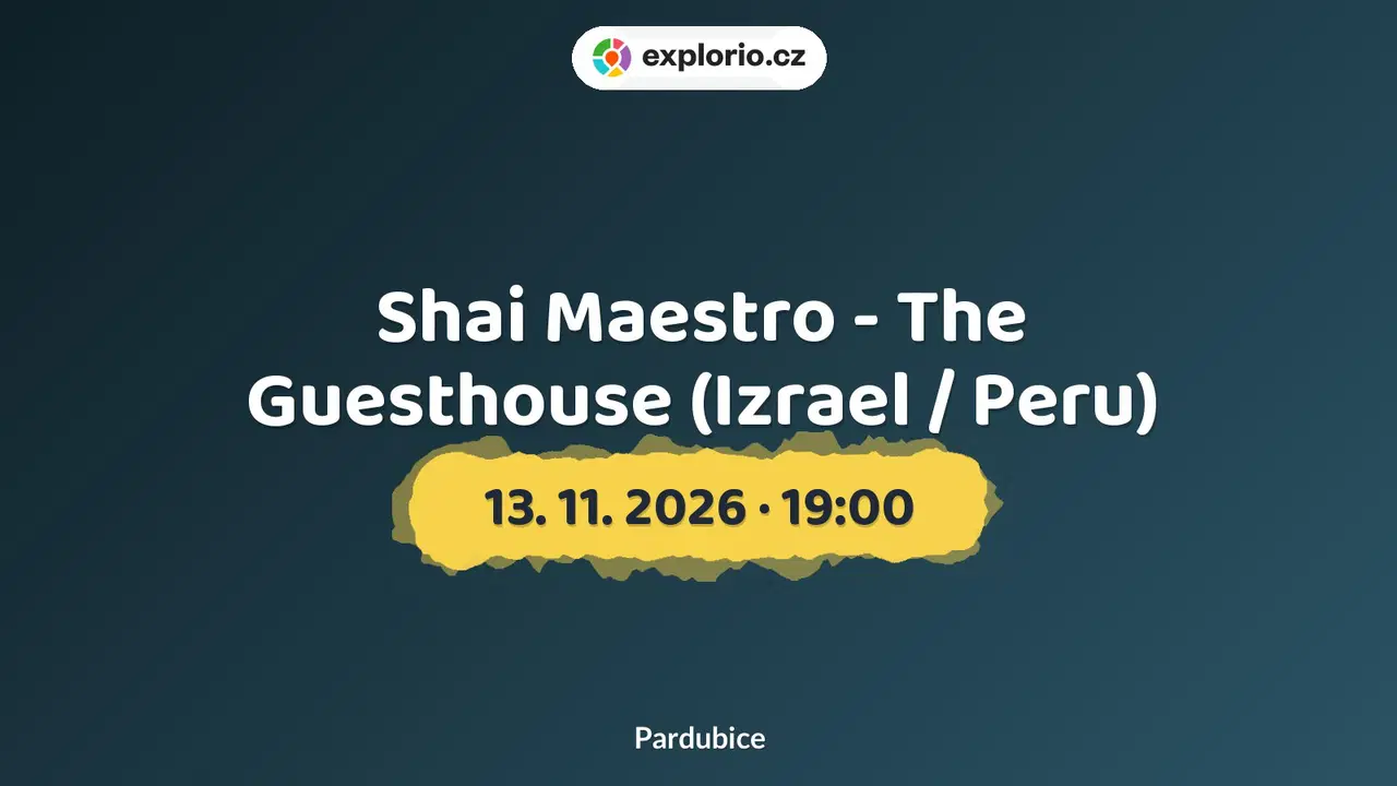 Shai Maestro - The Guesthouse (Izrael / Peru) – divadlo, Hudba a Kino, Pardubice