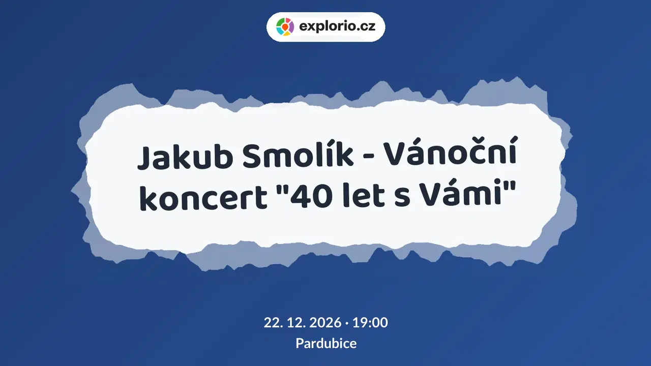 Jakub Smolík - Vánoční koncert "40 let s Vámi" – divadlo, Hudba a Kino, Pardubice