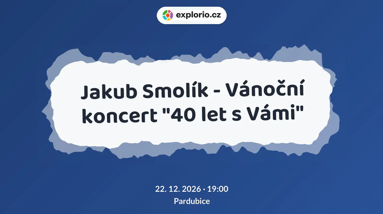 Jakub Smolík - Vánoční koncert "40 let s Vámi" – divadlo, Hudba a Kino, Pardubice
