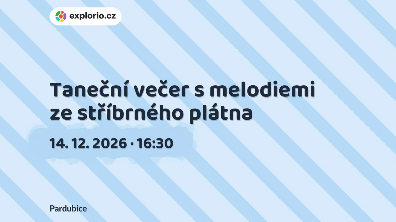 Taneční večer s melodiemi ze stříbrného plátna – divadlo, Hudba a Kino, Pardubice