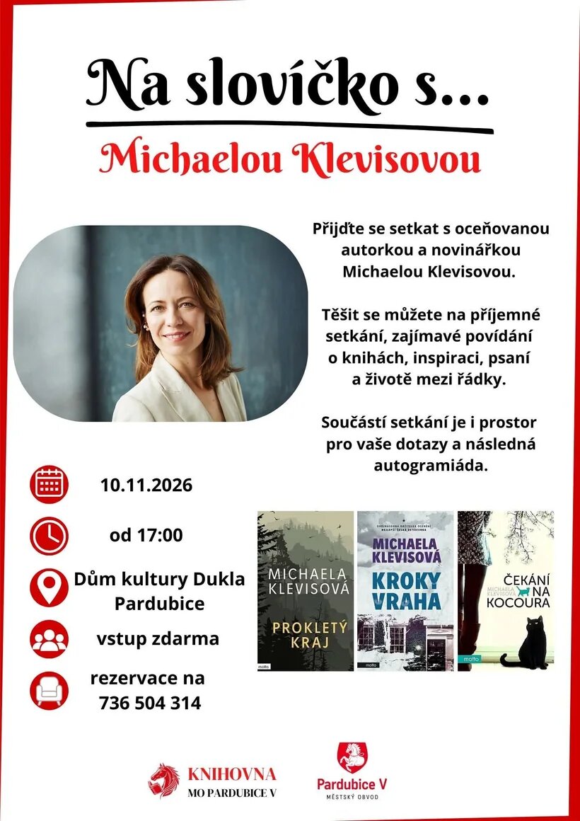 Na slovíčko s… Michaelou Klevisovou – divadlo, Hudba a Kino, Pardubice – fotka 2