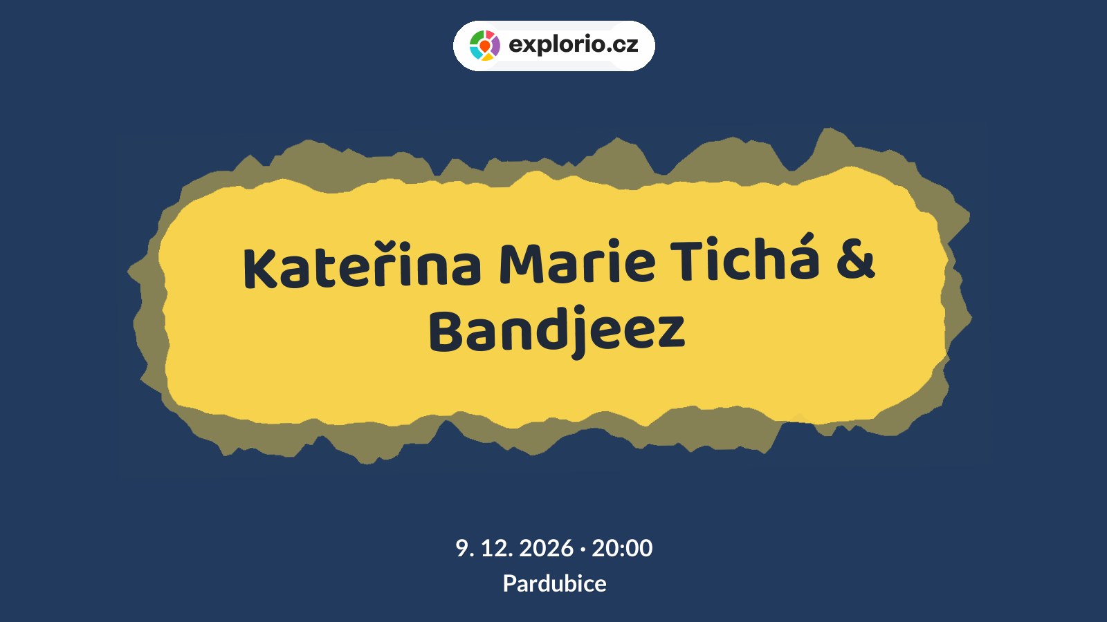 Kateřina Marie Tichá & Bandjeez – divadlo, Hudba a Kino, Pardubice