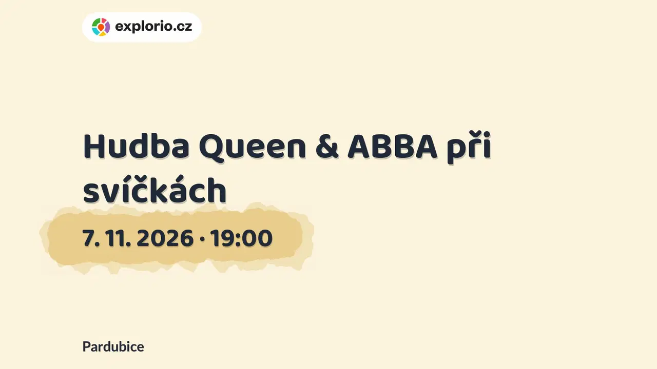 Hudba Queen & ABBA při svíčkách – divadlo, Hudba a Kino, Pardubice
