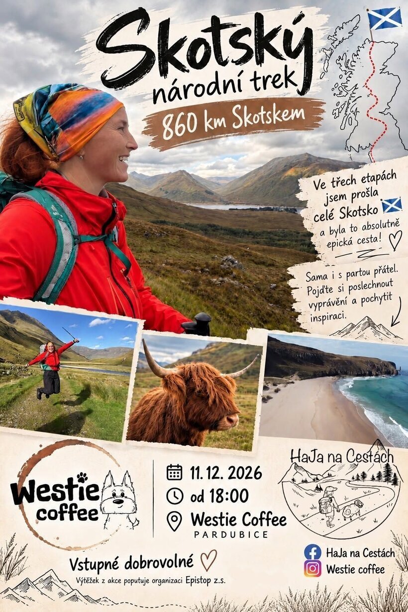Skotský národní trek - 860 km pěšky přes celé Skotsko – prohlídky a Muzea, Pardubice – fotka 2
