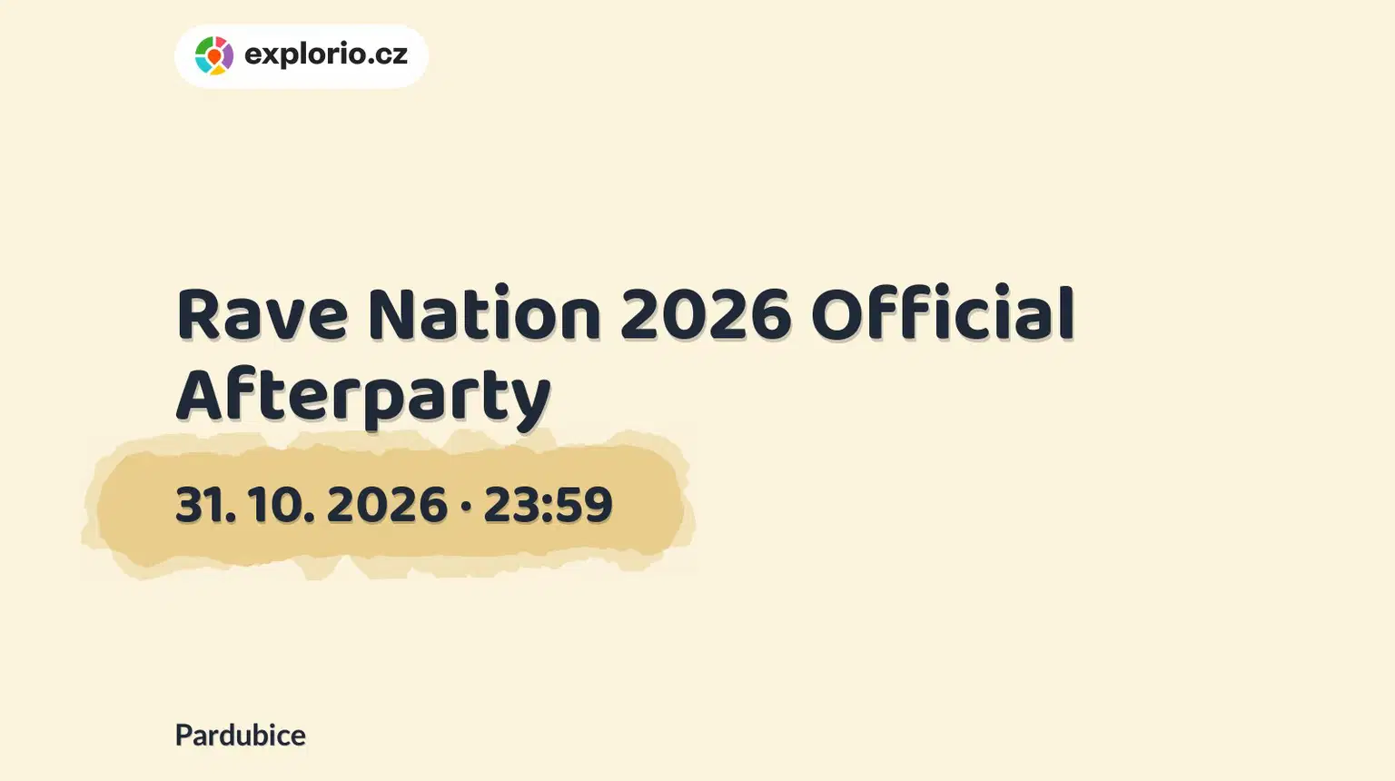 Rave Nation 2026 Official Afterparty – divadlo, Hudba a Kino, Pardubice