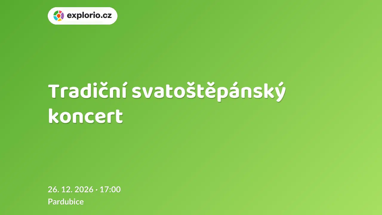 Tradiční svatoštěpánský koncert – divadlo, Hudba a Kino, Pardubice