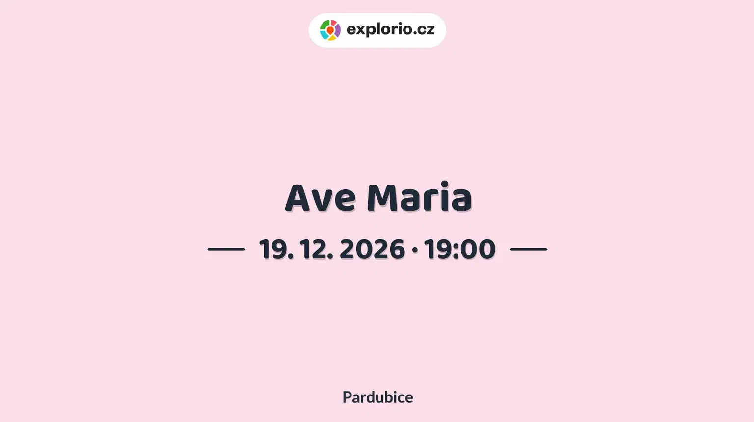 Ave Maria – divadlo, Hudba a Kino, Pardubice